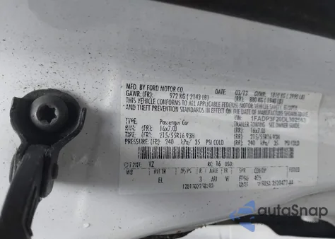 2013 Ford Focus Se from USA, damaged, VIN 1FADP3F20DL302583